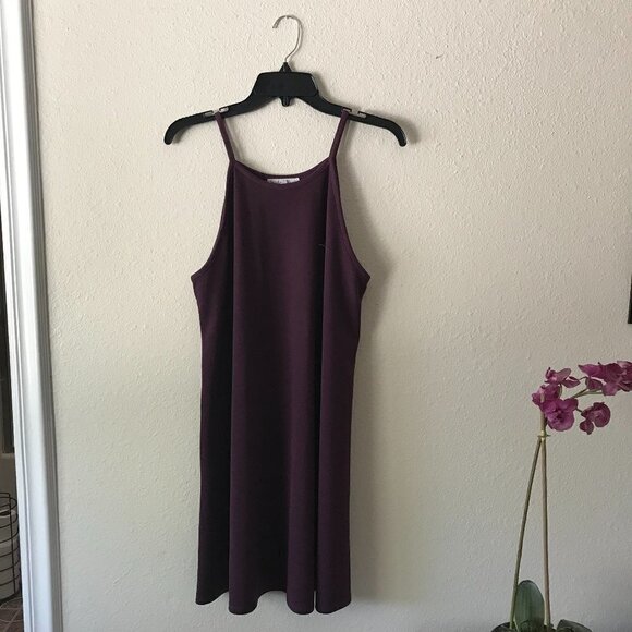 Wallflower Burgundy Spaghetti Strap Slip Dress - Picture 5 of 9